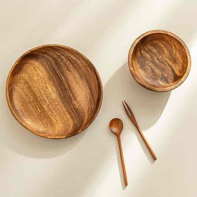 ナチュラル アカシア ウッド食器 1人用セット