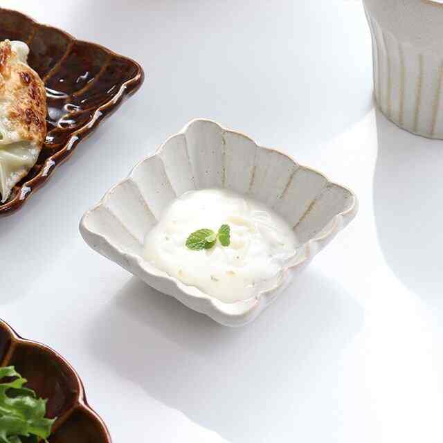 フラワー 正方形ボウル 1号 9cm［2色］