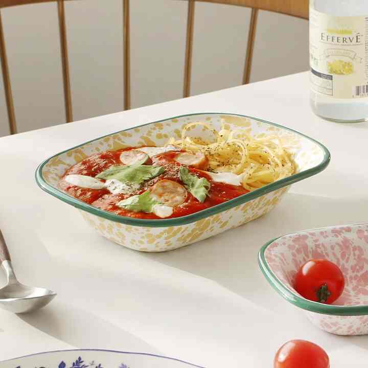 MARVEL ENAMEL スクエアプレートL［2色］