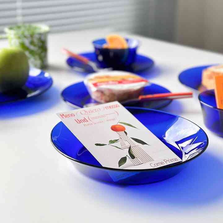 リス クレオール サファイア スーププレート