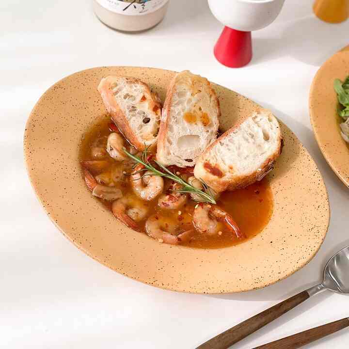 エッグシェル オーバルプレート L［2色］