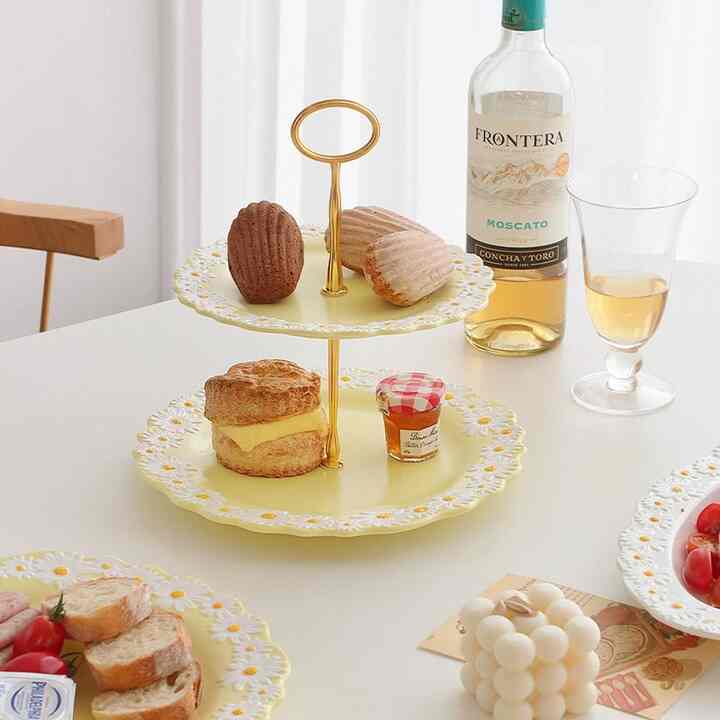 2段 Daisy ケーキスタンド［2色］