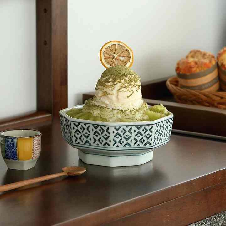 八角 脚付きボウル 15