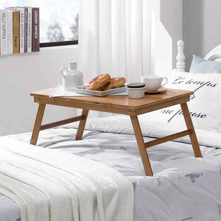 天然木 折りたたみ式ベッドトレー［3サイズ］