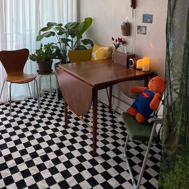 チェッカーボード ラグ［5色・8サイズ］