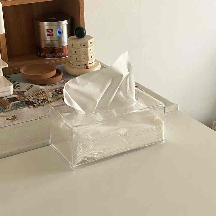 クリア アクリル ティッシュケース