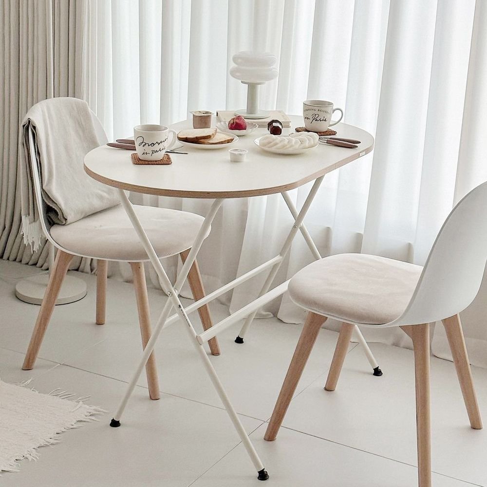 SOFSYS POINT ラウンド テーブル 100cm［2色］ シルバー ホワイト