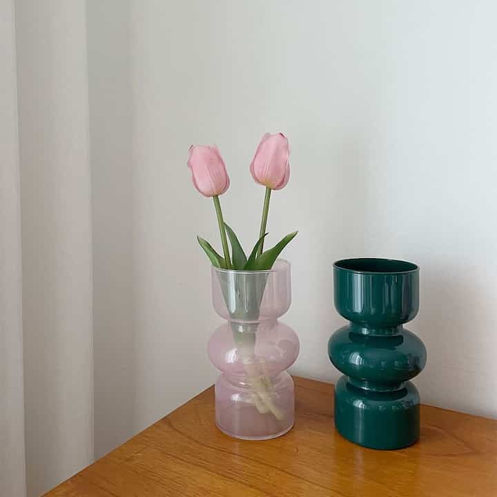 Orleans ガラス 花瓶［5色］