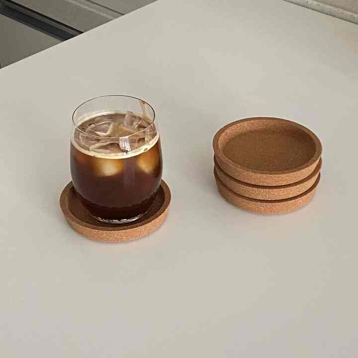 コルク 円形 コースター
