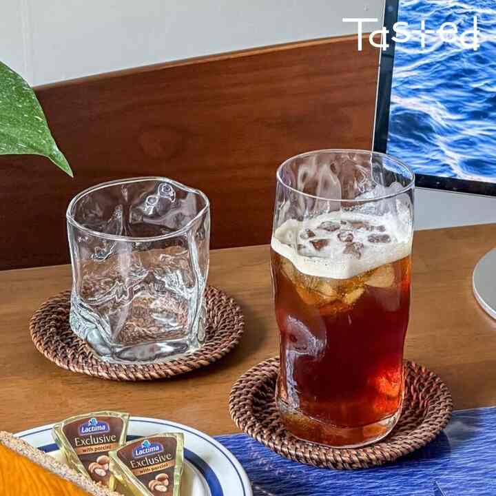 ウェーブ ガラスコップ 450ml