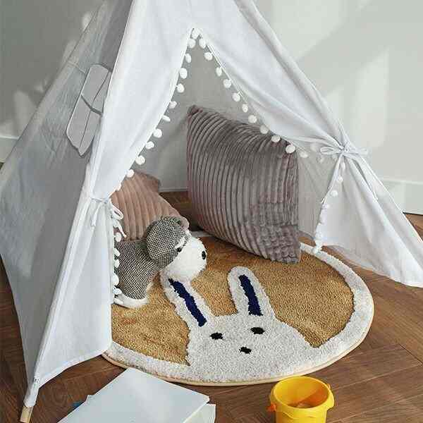 BUNNY KID 円形 ラグ