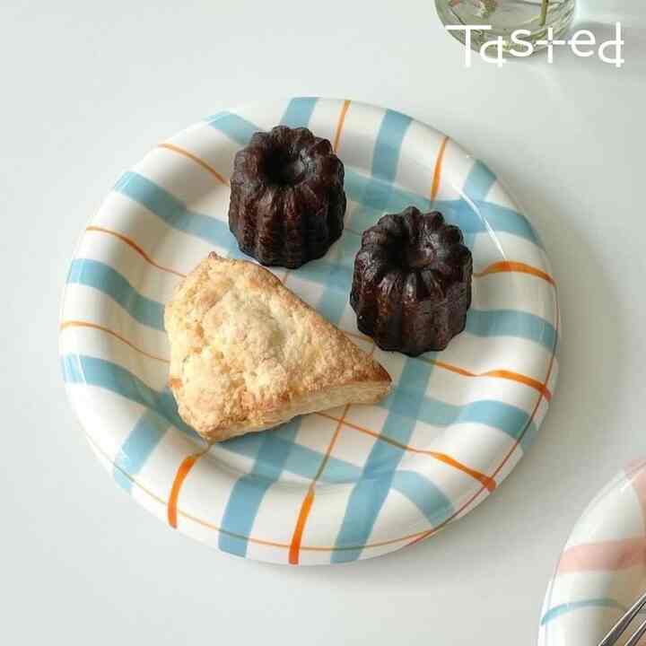 チェック プレート［4色］