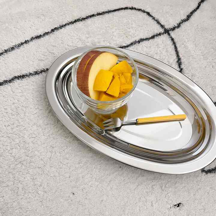 ステンレス オーバルプレート［2サイズ］