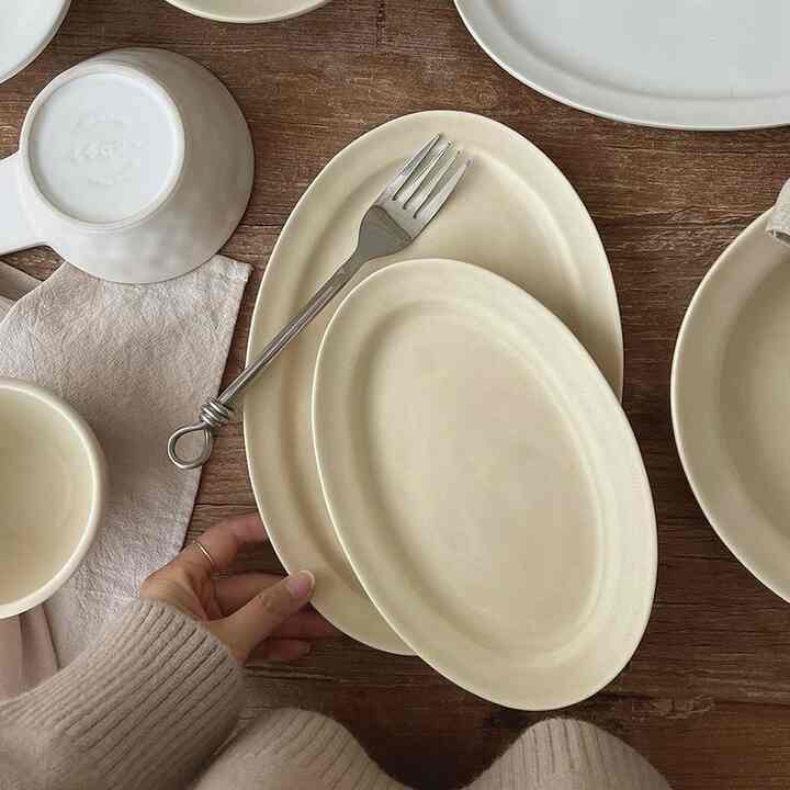 Yeool 楕円プレート L［2色］