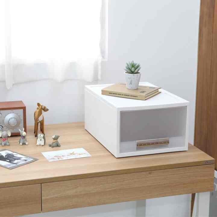 FINE 収納ボックス ホワイト 27 2号1段