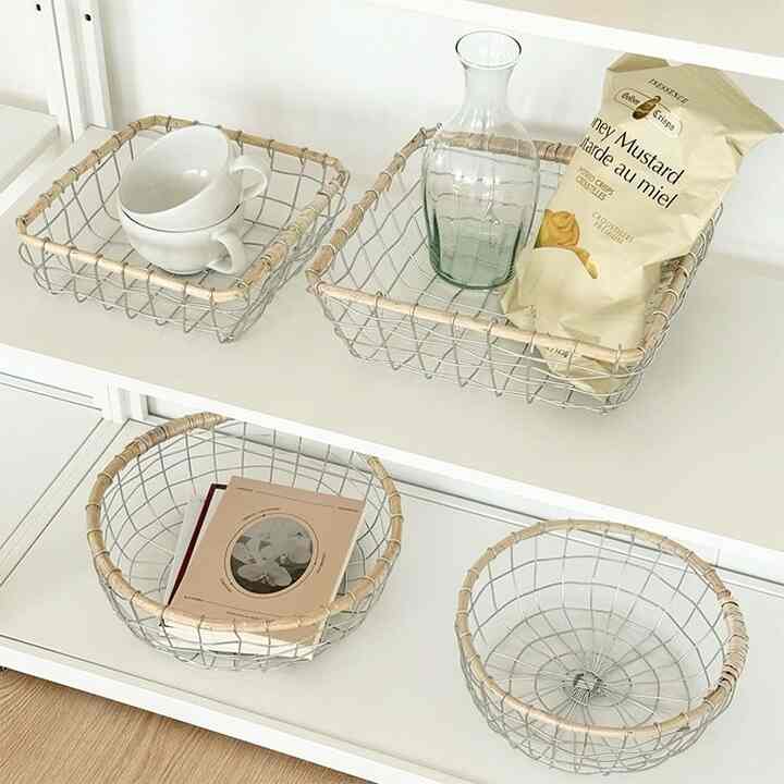 ワイヤーバスケット 円形［2サイズ］