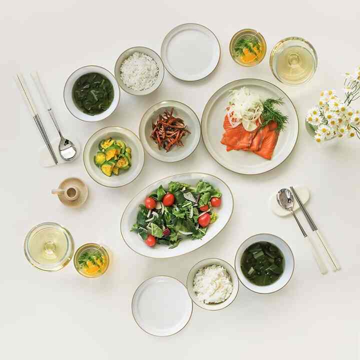 BASIC 食器 2人用 10点セット ホワイト＆ベージュ