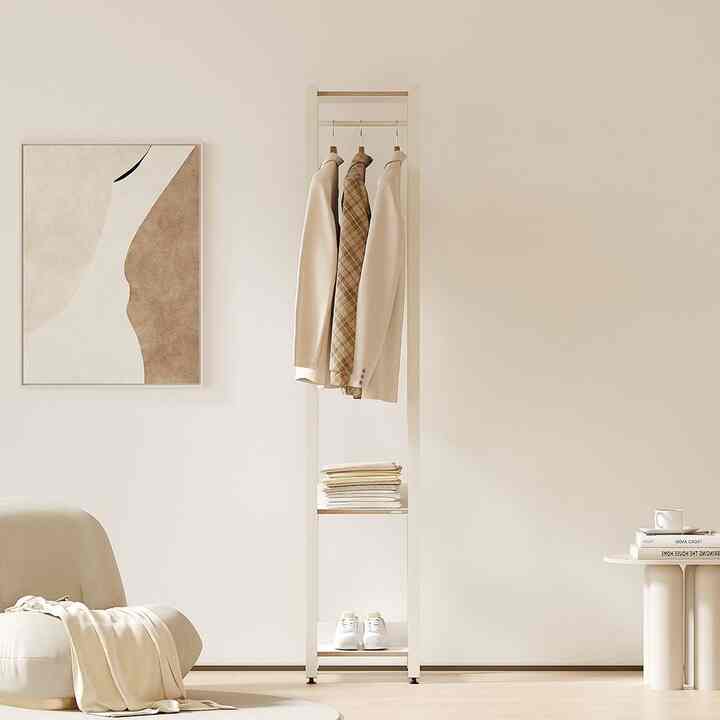 2段 ROOMING ハンガーラック 40cm［2色］