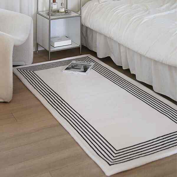 LINE ストライプ ラグ