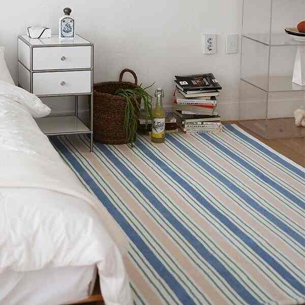 BOW ストライプ ラグ［3サイズ］