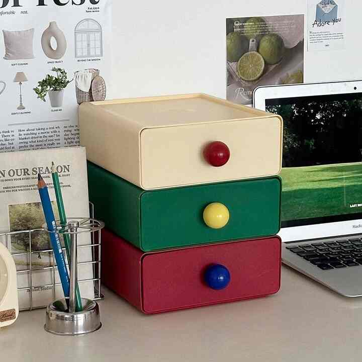 ボンボン デスクオーガナイザー［3色］