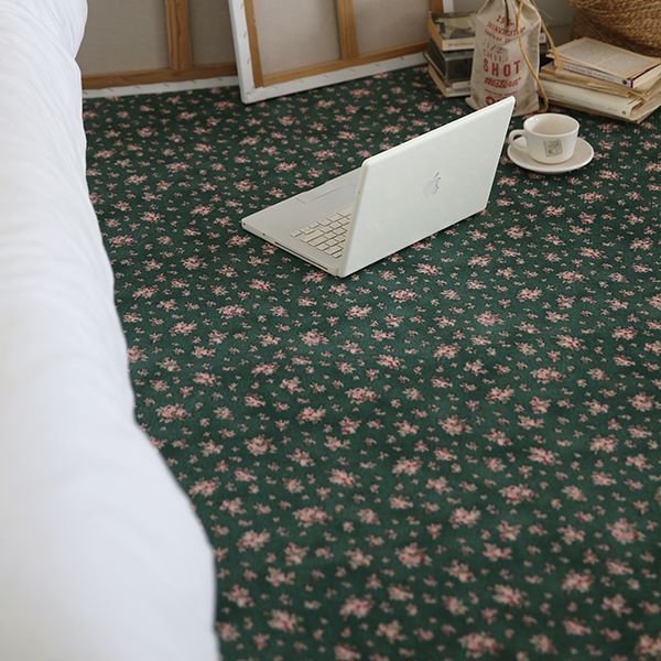 NOAH floral ラグ The Frigg NOAH floral 洗えるラグ［3サイズ］ グリーン 合成繊維
