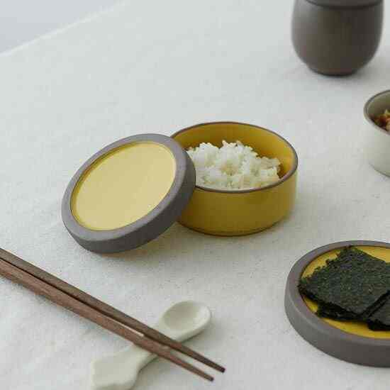 セラミック ふた付き スープボウル L［3色］