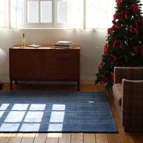 Vintage Blue ラグ［3サイズ］