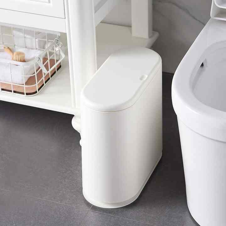 ワンタッチ スリム ゴミ箱 10L［2色］