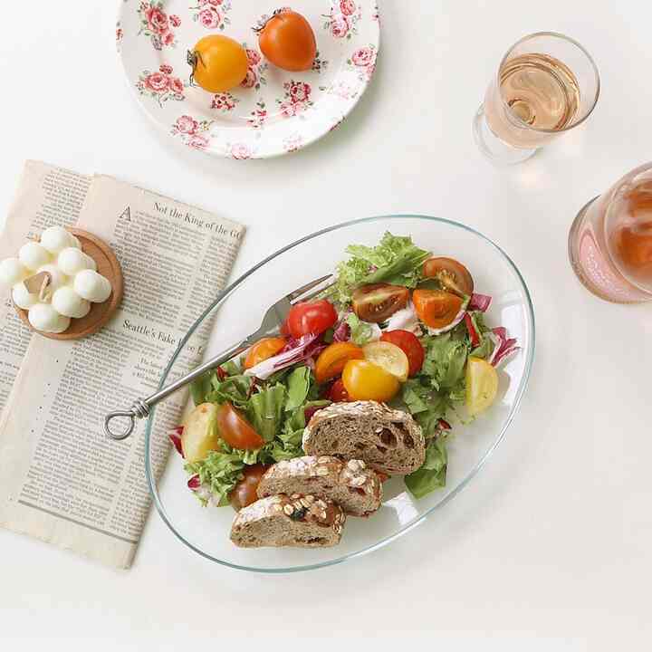 ガラス オーバルプレート