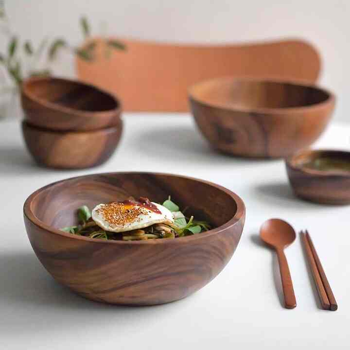 ウッド サラダボウル［5サイズ］