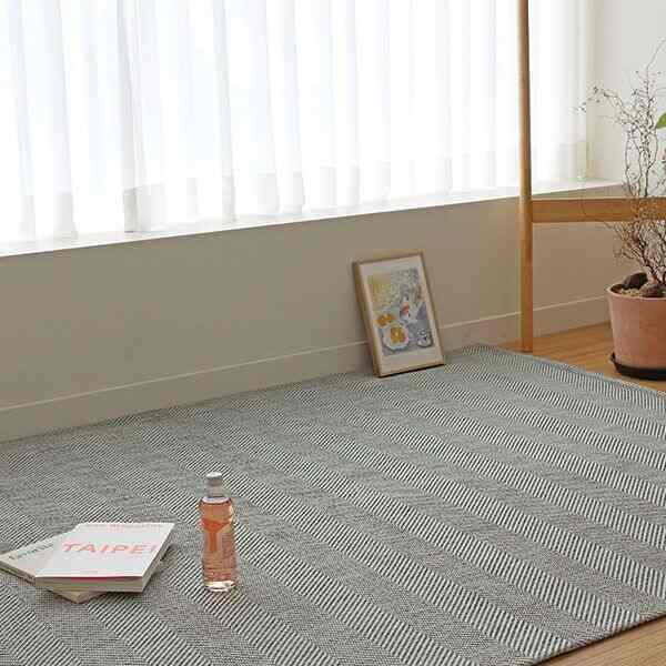 JACQUARD HERRINGBONE ラグ［3色・4サイズ］