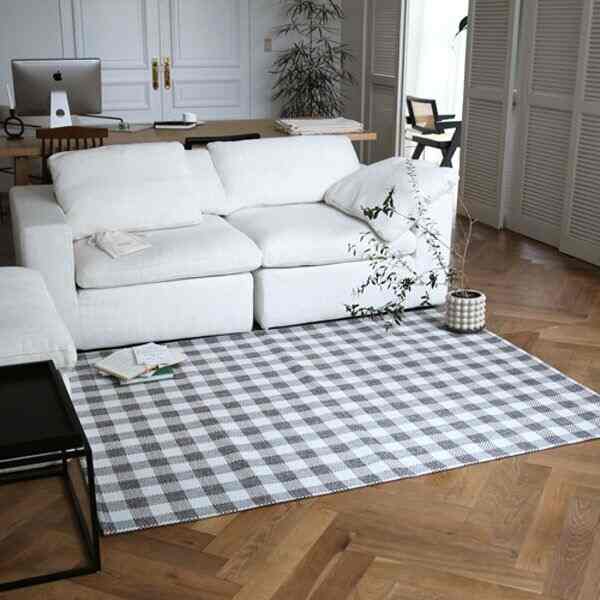 Marco チェック ラグ［3色・3サイズ］