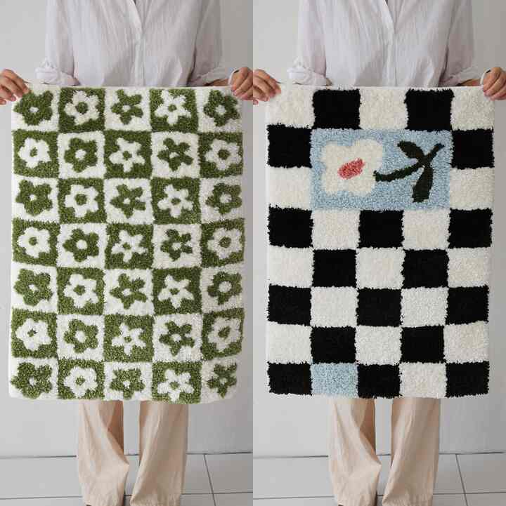 FLOWER チェッカーボード マット［2色］