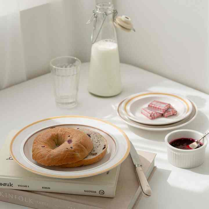 Retro line ラウンドプレート S＆M＆L 3枚セット［4色］