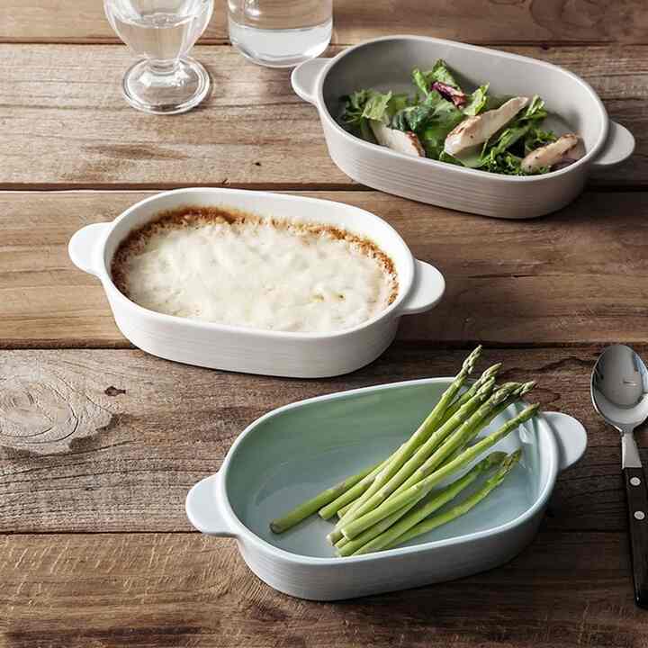 VEJLE 持ち手付き オーバルボウル［3色］