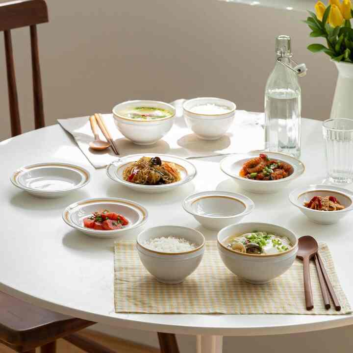 Retro line 食器 2人 10点セット［4色］