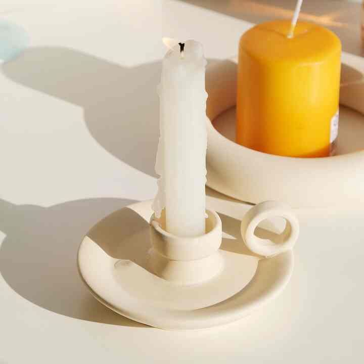 セラミック キャンドルホルダー リング型