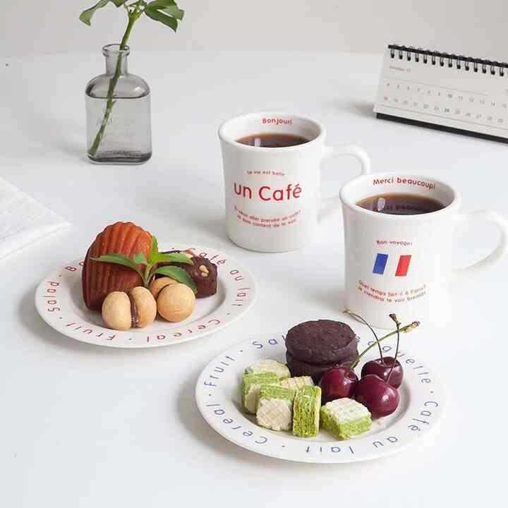 PARIS マグカップ＆プレート セット［2種］