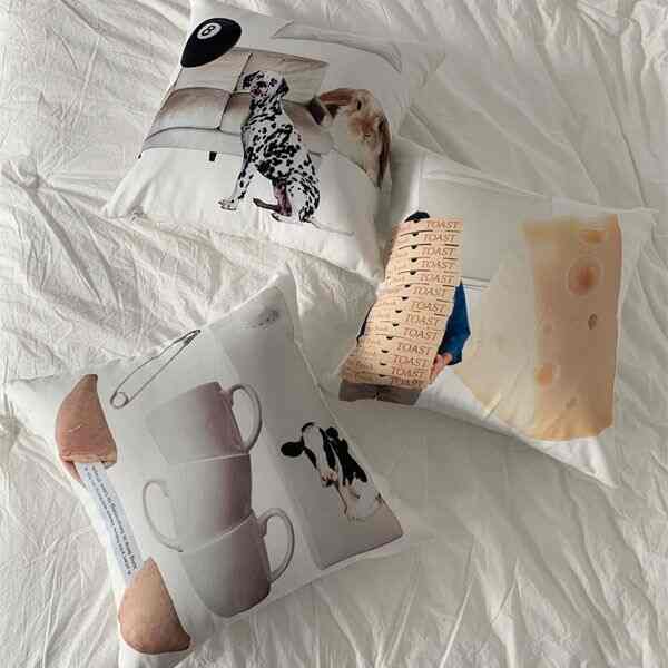 The Lazy House クッションカバー 45x45［3種］