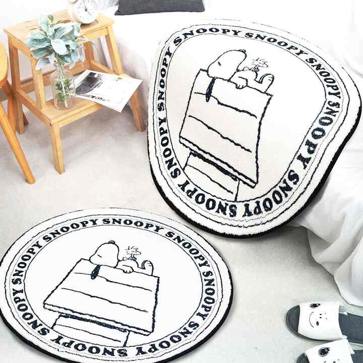SNOOPY 円形 ラグ［2サイズ］