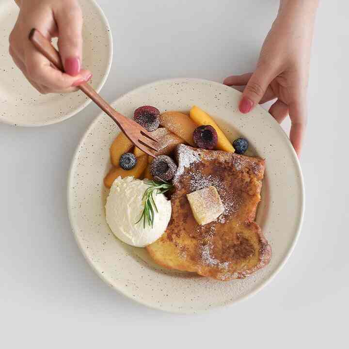 HERE ブランチ ラウンドプレート L［3色］