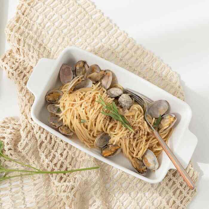 MILD ホワイト 長方形グラタン皿 L