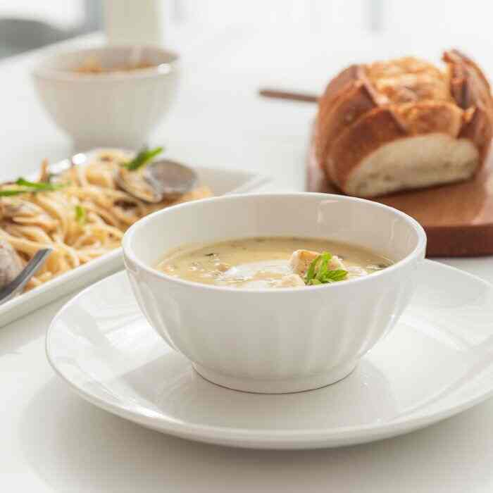 MILD ホワイト スープボウル 2点セット