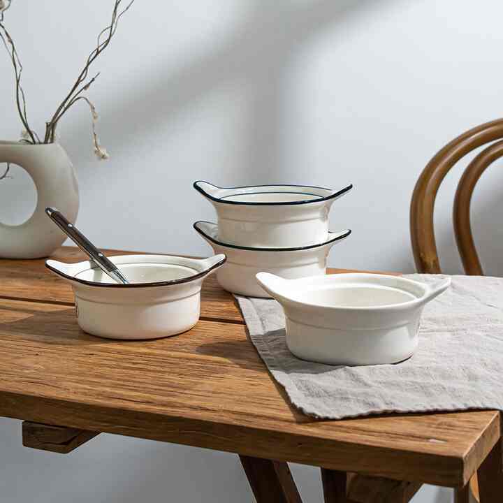 Newyork 持ち手付き スープボウル S 16cm［8色・2種］