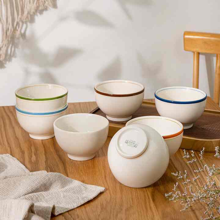 Maple お茶碗 ホワイト 10.7cm［7色］