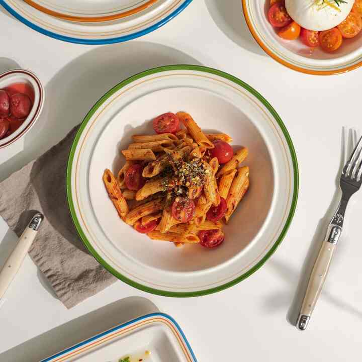 Maple パスタボウル ホワイト 23cm［7色］