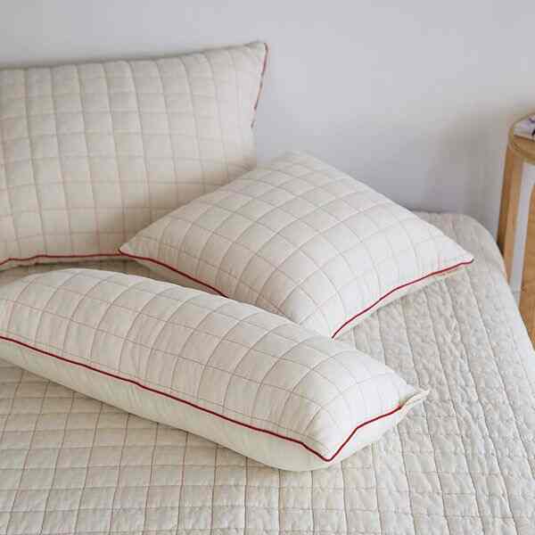 レッド ステッチ 冷感 枕カバー［3サイズ］