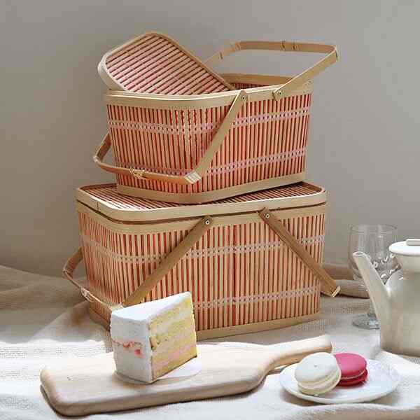 バンブー ピクニックバスケット［2サイズ］