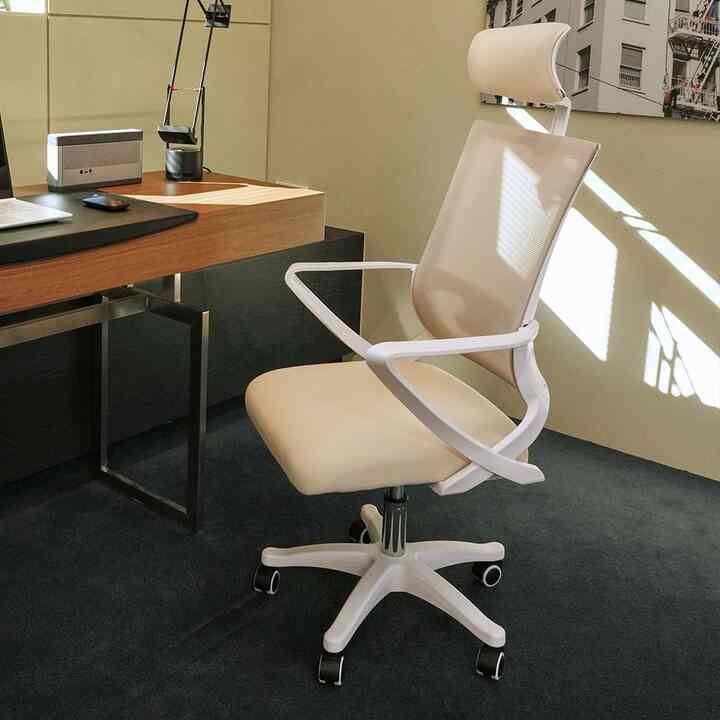 Mellow ヘッドレスト型 オフィスチェア［13色］